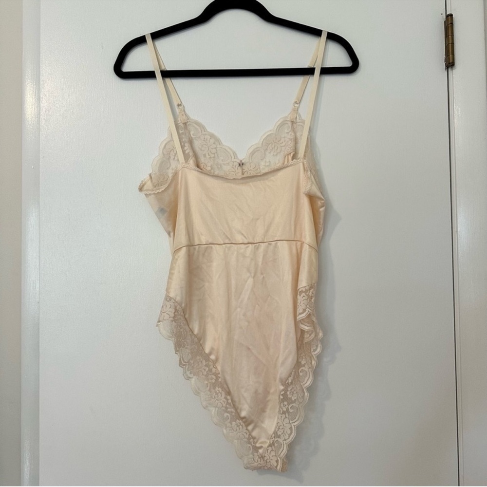 Vintage Chantilly Maidenform Lace Trim Bodysuit Womens - Picture 9 of 9